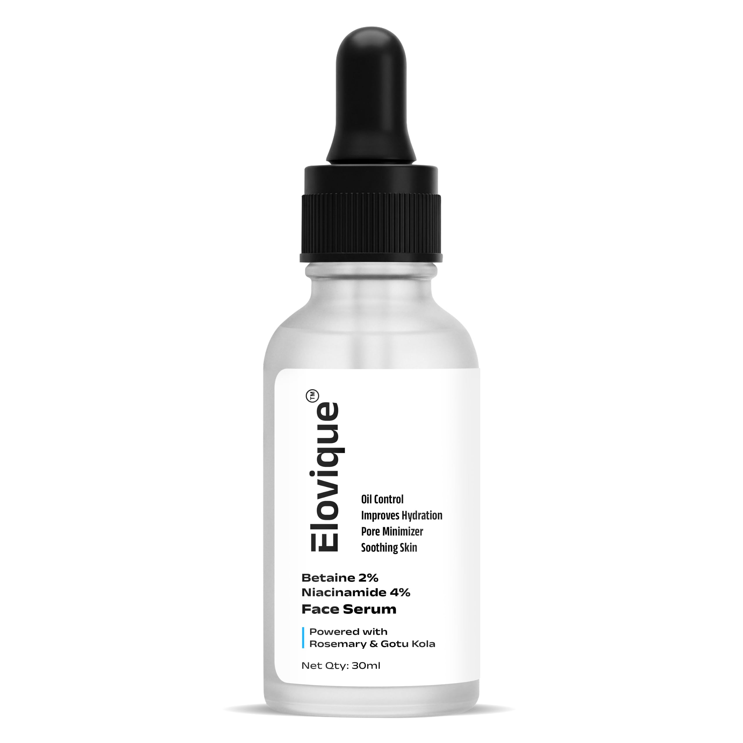 Elovique Betaine 2% + Niacinamide 4% Face Serum 30Ml | Oil Control, Hydrating & Pore Minimizing Serum | Soothes Skin With Rosema