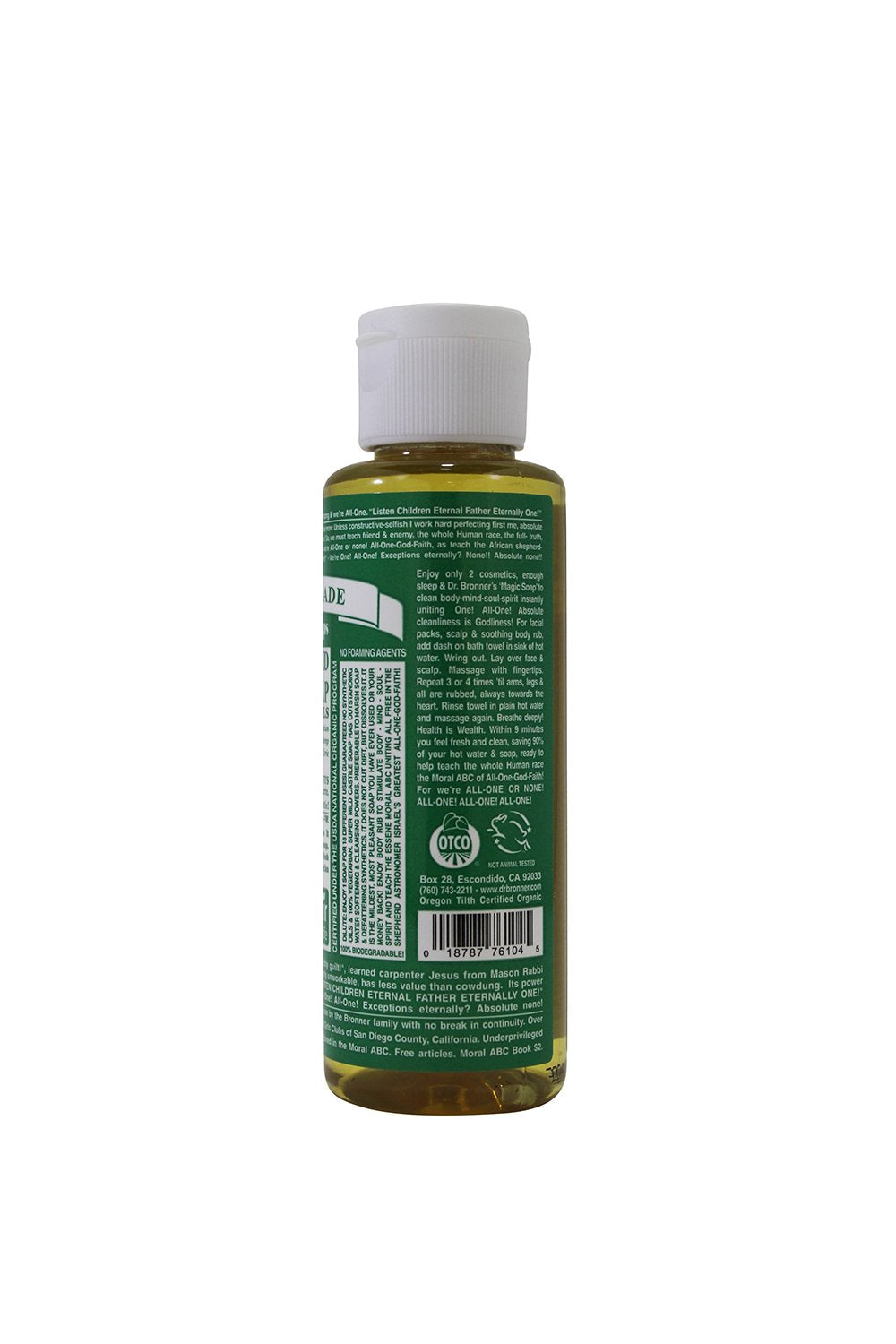 Dr Bronners Magic Soap All One Csal04 4 Oz Almond 18 In 1 Dr. Bronner'S Liquid Soap