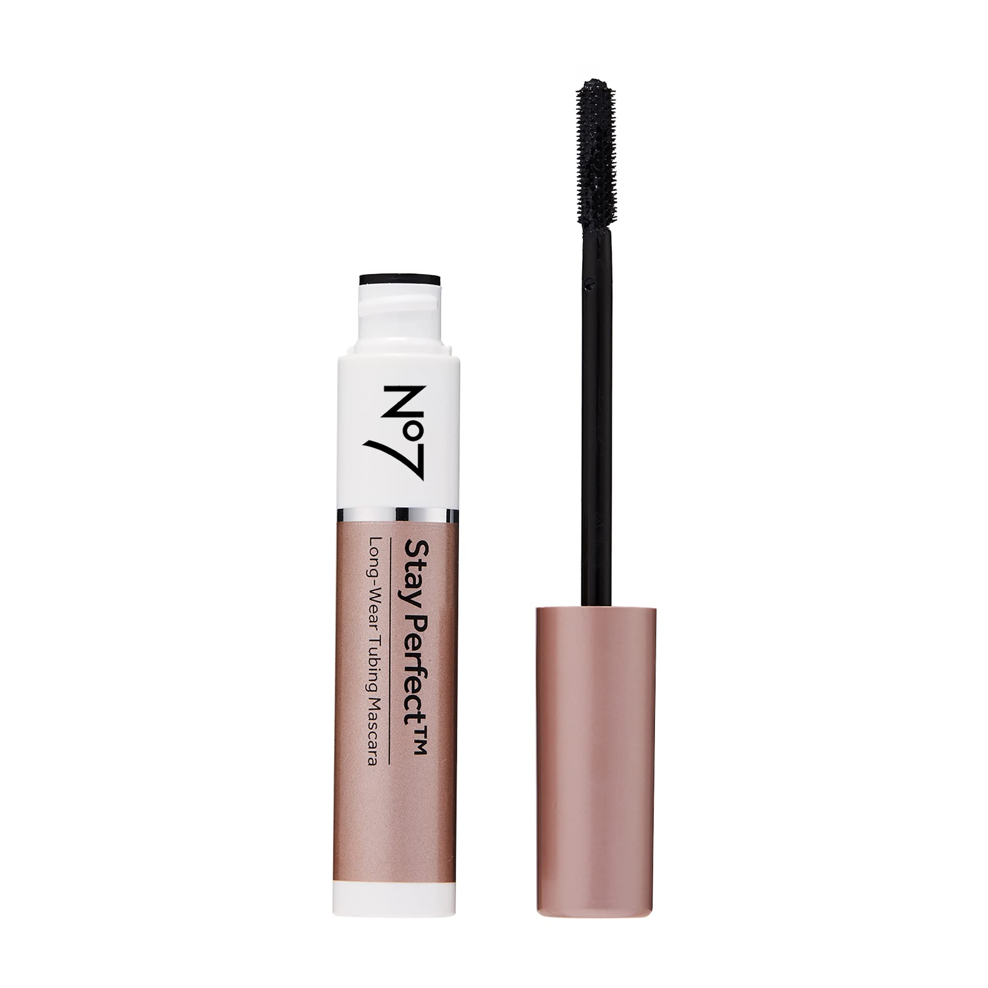 No7 Stay Perfect Mascara - Smudge-Free Mascara with Straight Brush Applicator for Long-Lasting Volume Up to 24 Hours - Rain-Proo