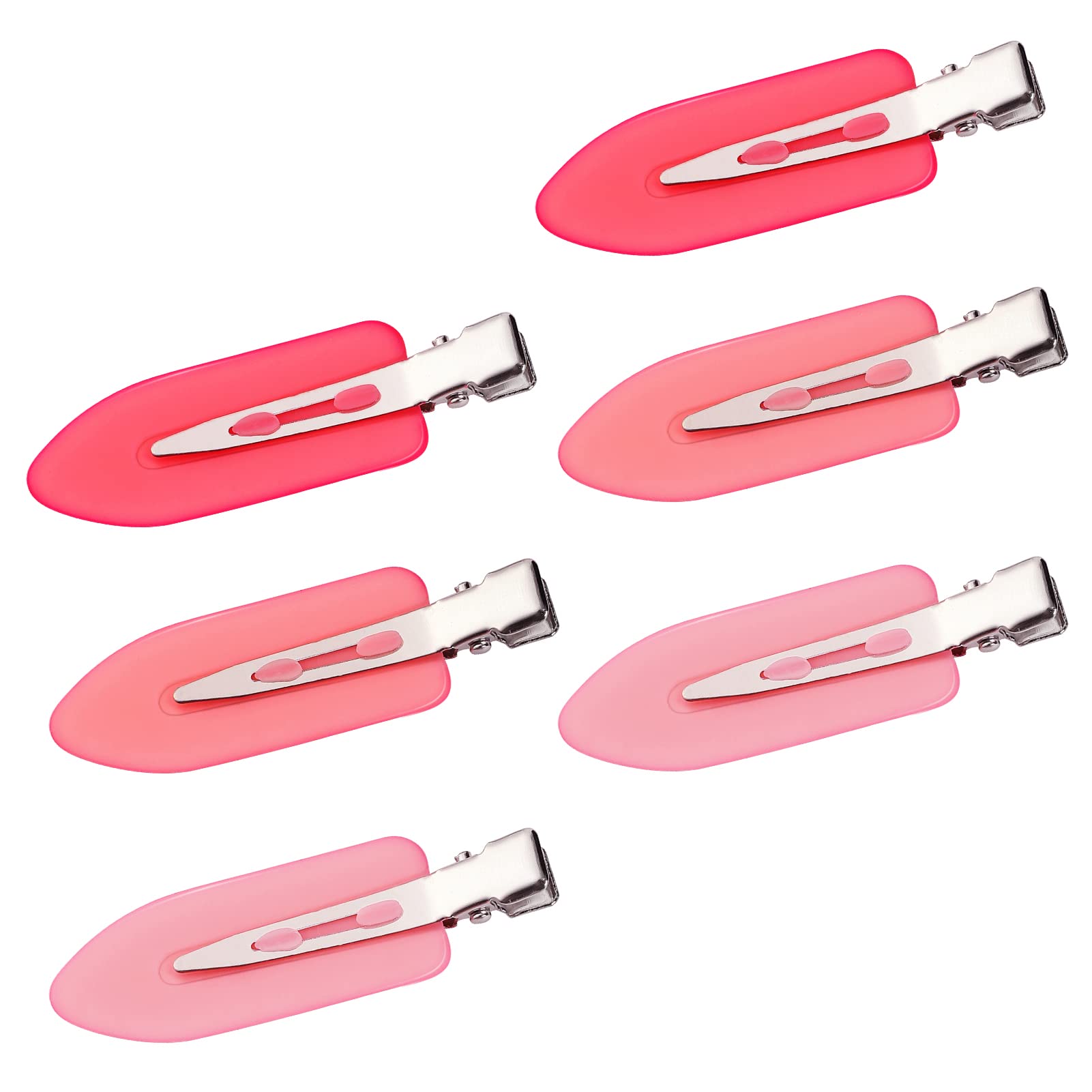 6Pcs No Bend Hair Clips- No Crease Hair Clips Styling Duck Bill Clips No Dent Alligator Hair Barrettes for Salon Hairstyle Haird