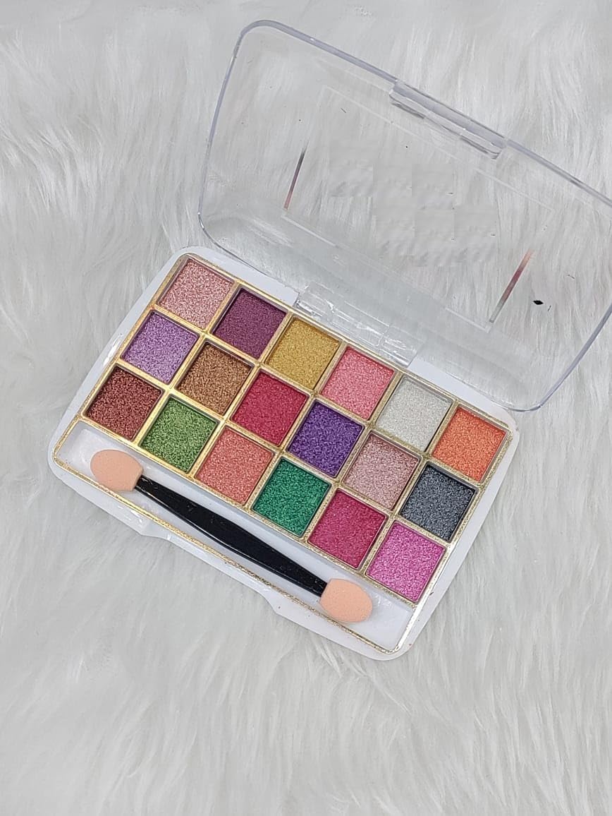 Glamezone 18 Color Brilliant Eyeshadow Palette 12 Ml (Multicolor)