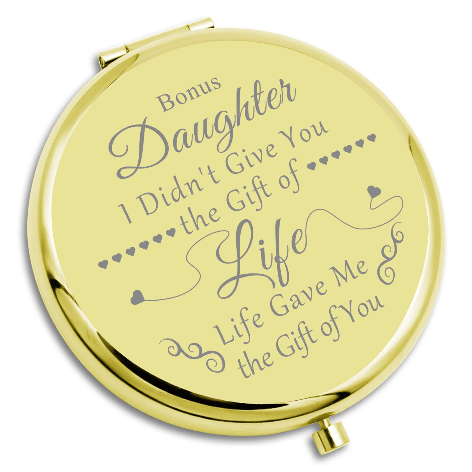 Gevody Bonus Daughter Gifts Stepdaughter Gifts Daughter In Law Compact Makeup Mirror Bonus Daughter Adoption Gift For Daughter P