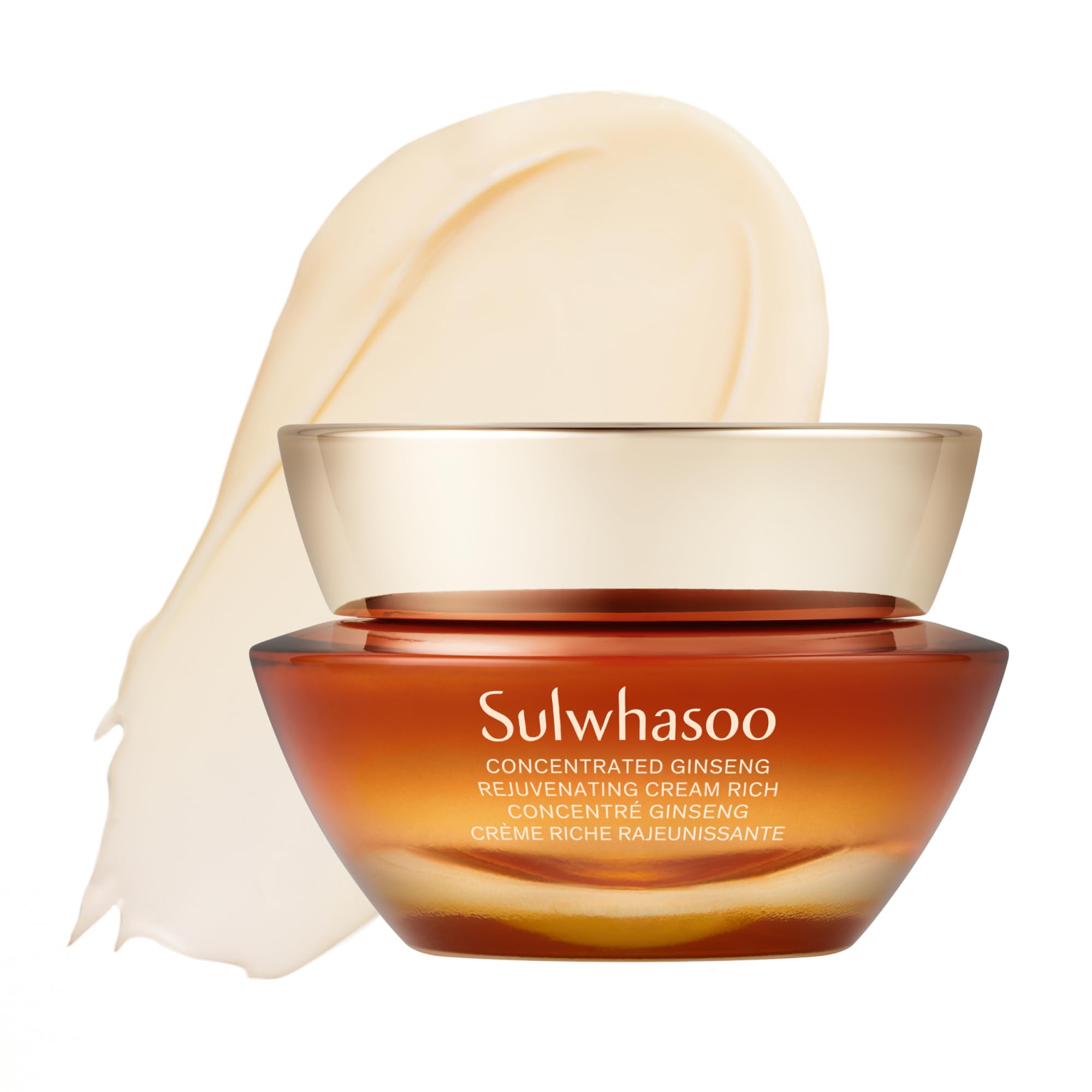 Sulwhasoo Concentrated Ginseng Rejuvenating Cream Rich- Korean Ginseng & Peptide Anti-Aging Rich Moisturizer with Retinol for Wr