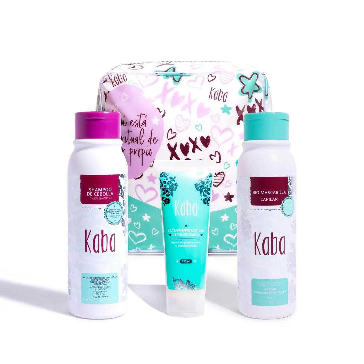 DLuchi Kaba Kit Hair Growth Products For Women & Hair Thickening Products, Set of 3  Complete Hair Care Set with Bag, Kit Onio