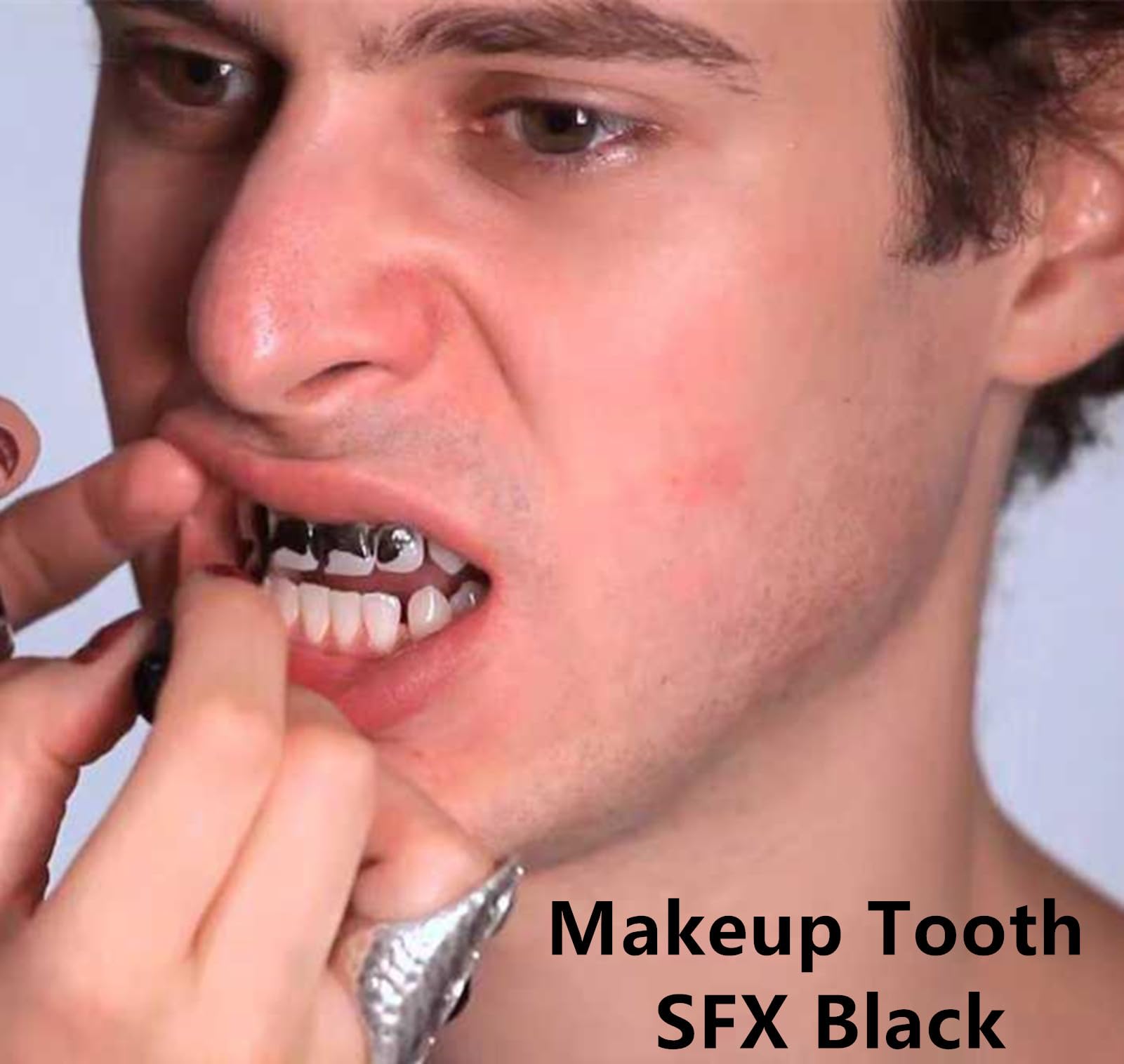 Go Ho Makeup Tooth Sfx Black Paint,Temporary Black Teeth Paint,Safe,Quick Dry&Realistic,Perfect For Cosplay,Theater,Halloween Cl