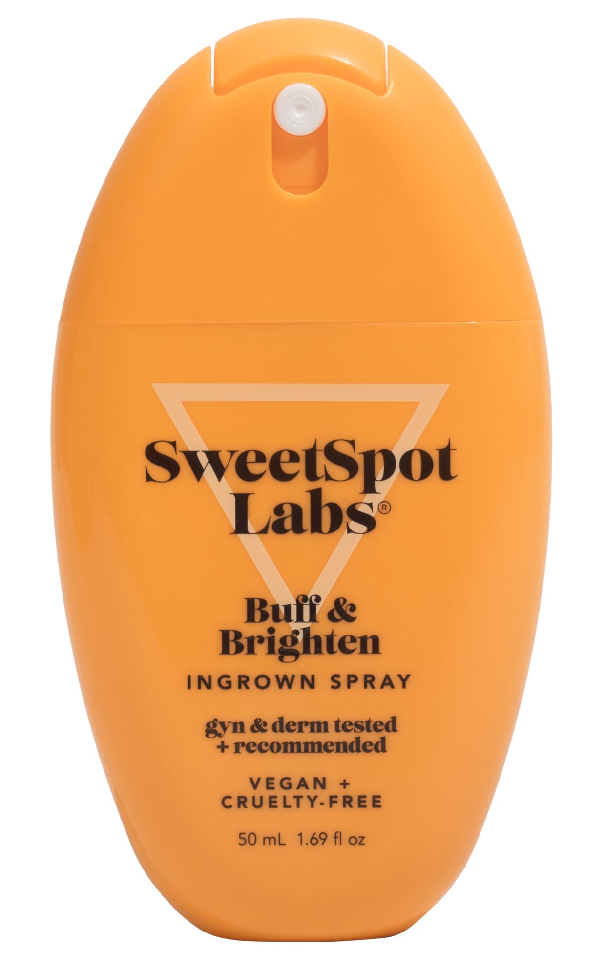 SweetSpot Labs Buff & Brighten Ingrown Hair Treatment Spray, Target Ingrown Hair + Brighten Dark Spots, 1.69 oz