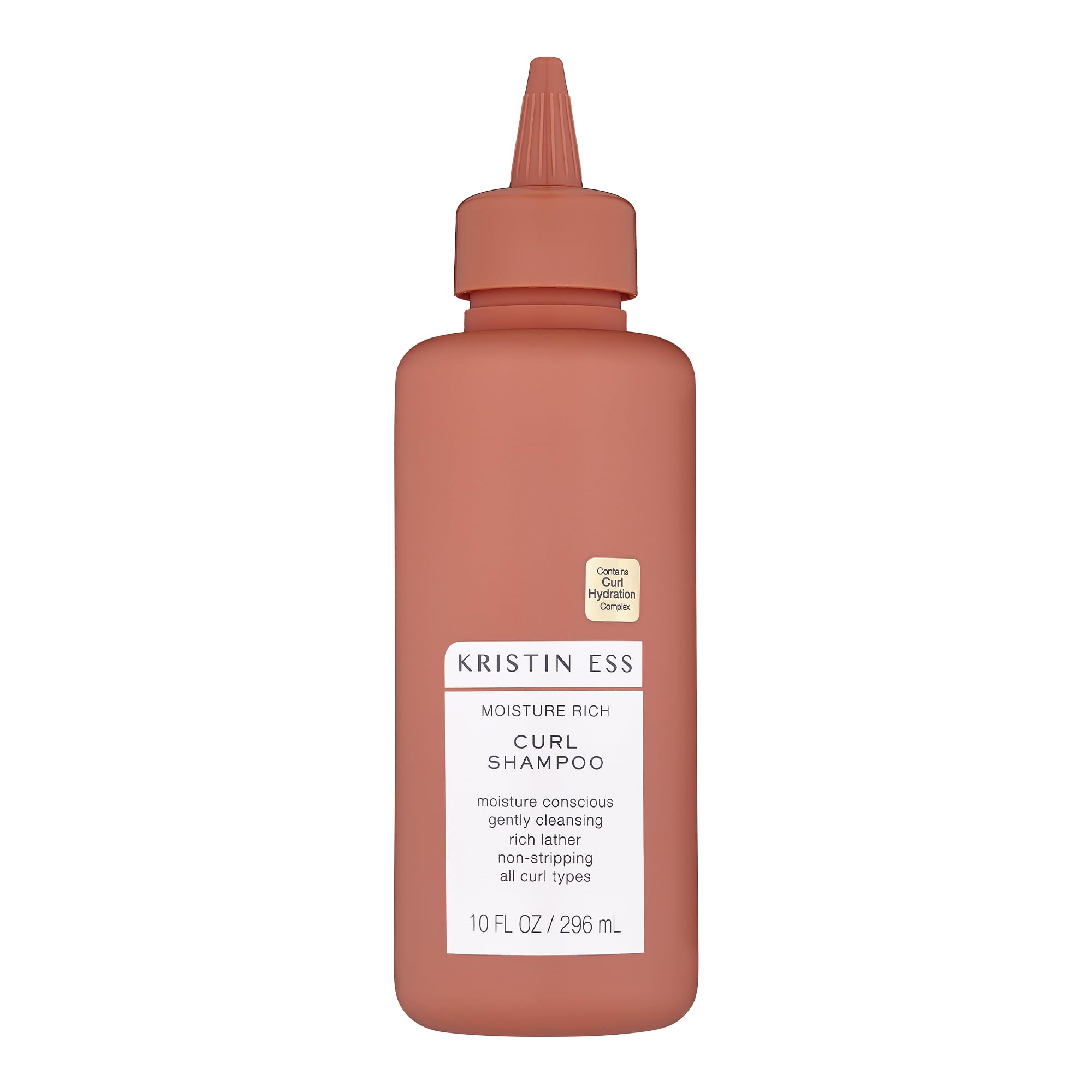 Kristin Ess Hair Moisture Rich Curl Shampoo for All Curls 2A4C, Lightly Clarifying + Anti Frizz  Sulfate, Paraben + Silicone F