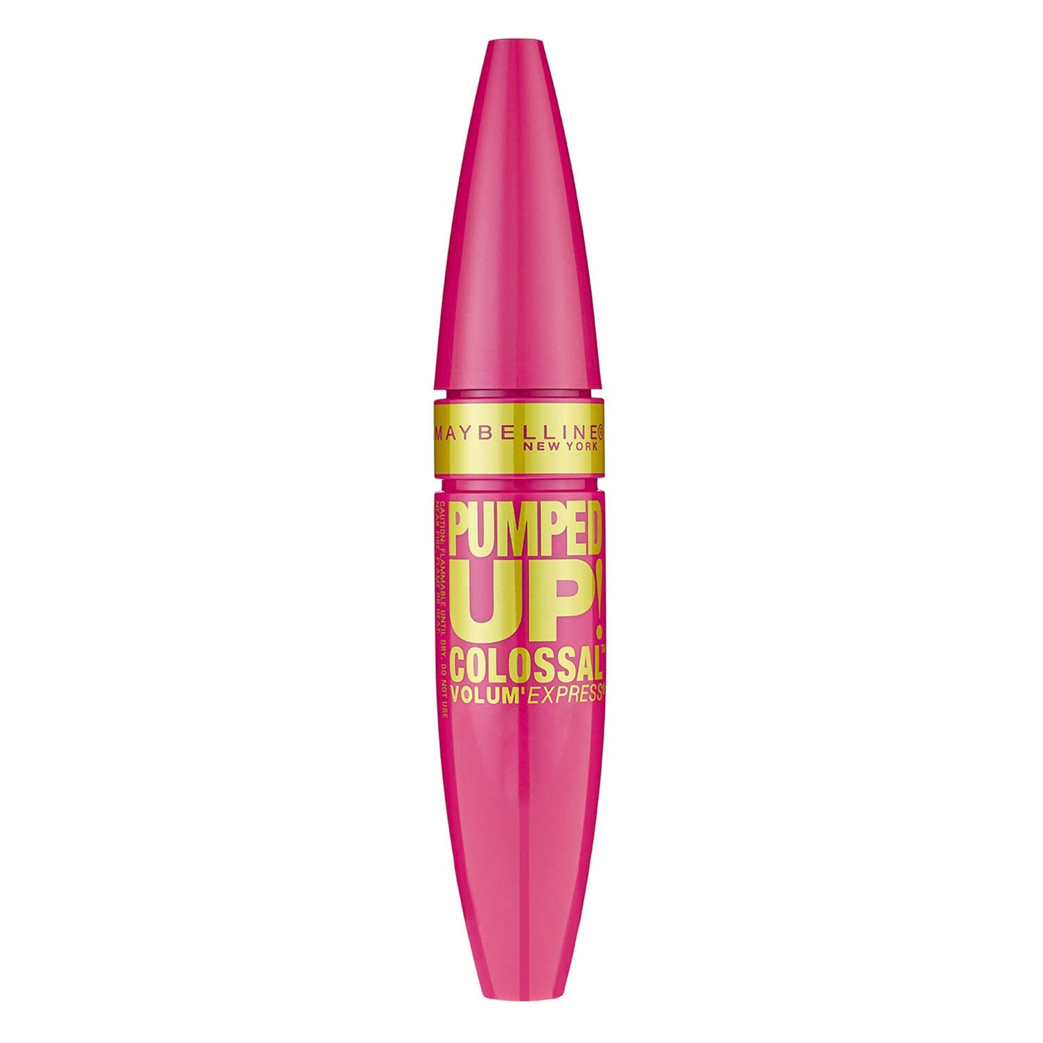 Maybelline New York Volum Express Pumped Up Colossal Mascara, Washable Formula Infused With Collagen For Up To 16X Lash Volume,
