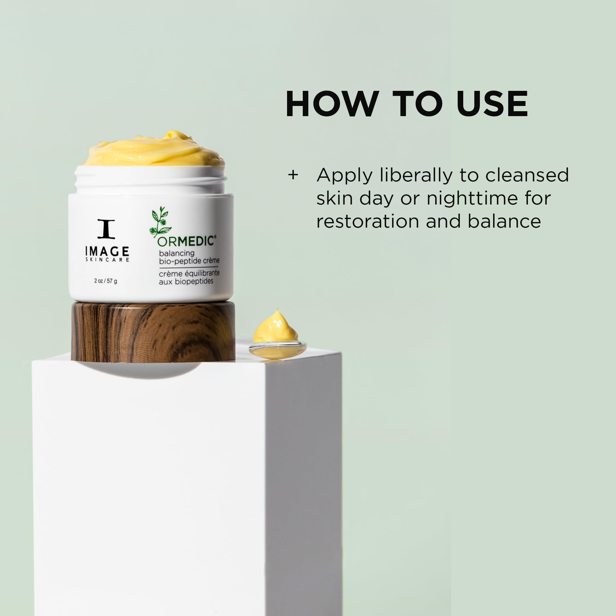 Image Skincare, Ormedic Biopeptide Crme, Balancing Face Moisturizer With Shea Butter, Hyaluronic Acid And Organic Plant Oils, 2O