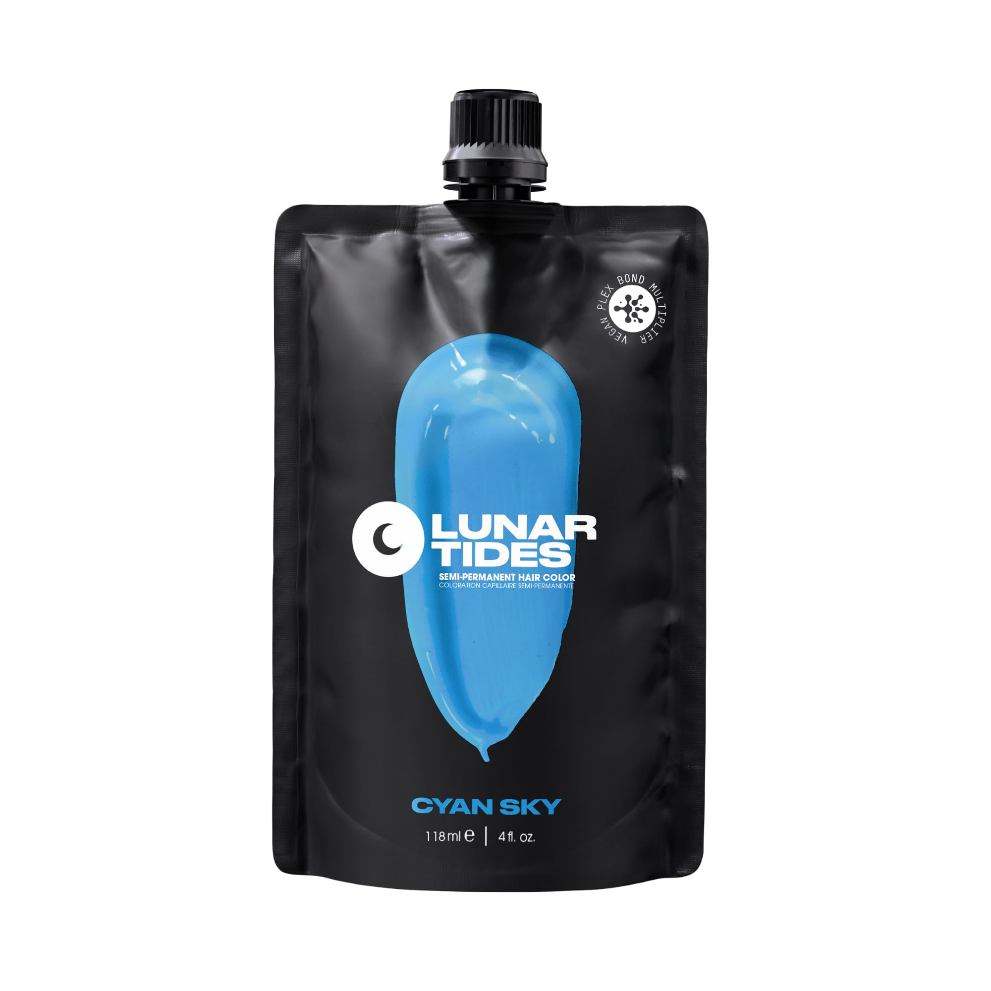 Lunar Tides Semi-Permanent Hair Color (43 colors) (Cyan Sky, 4 fl. oz.)