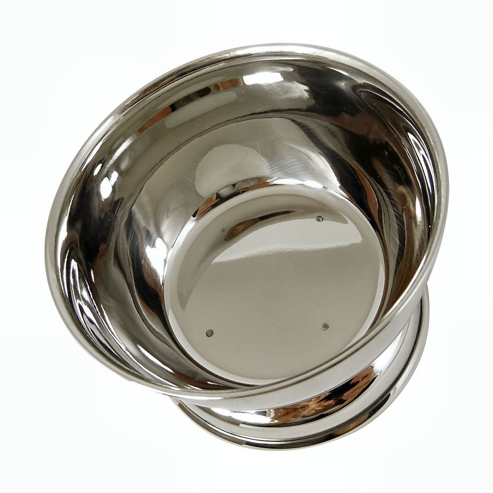 Barbero Deluxe Stainless Steel Shaving Bowl For Shaving Soap