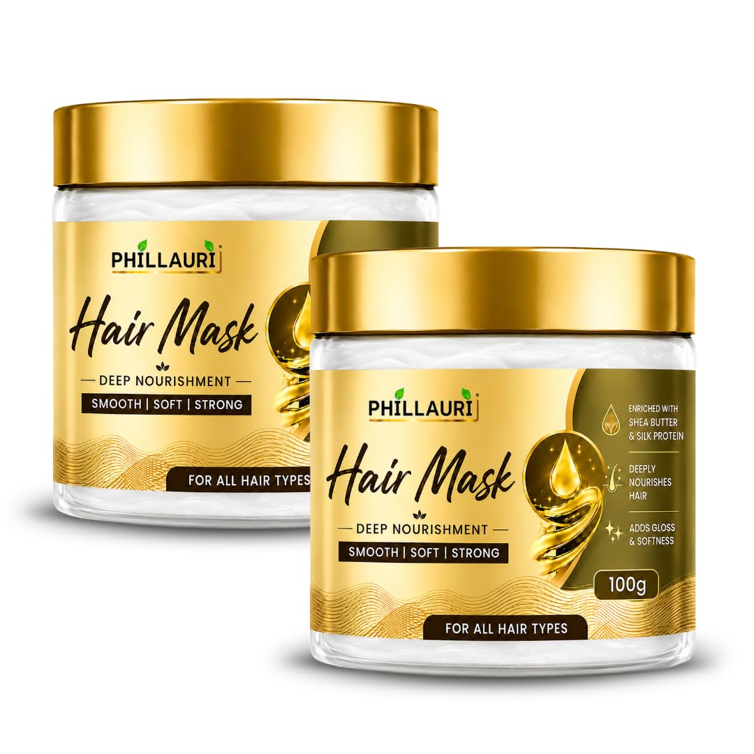 Hair Conditioning Mask With Shea Butter & Silk Protein | Deep Moisture Hair Care | Hair Mask For Men & Women | Smooth & Manageab