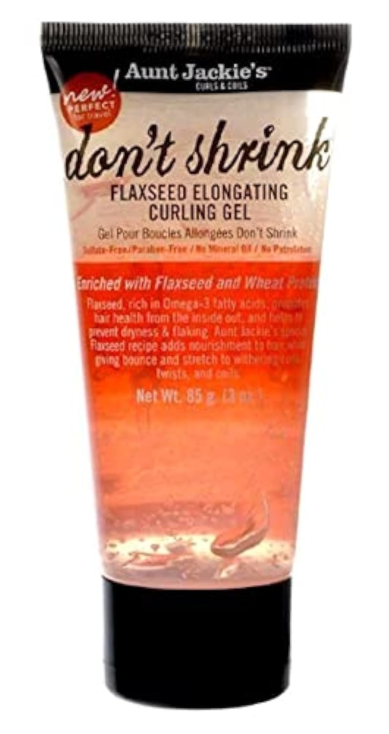 Aunt Jackies Dont Shrink Flaxseed Elongating Curling Gel 3 Oz