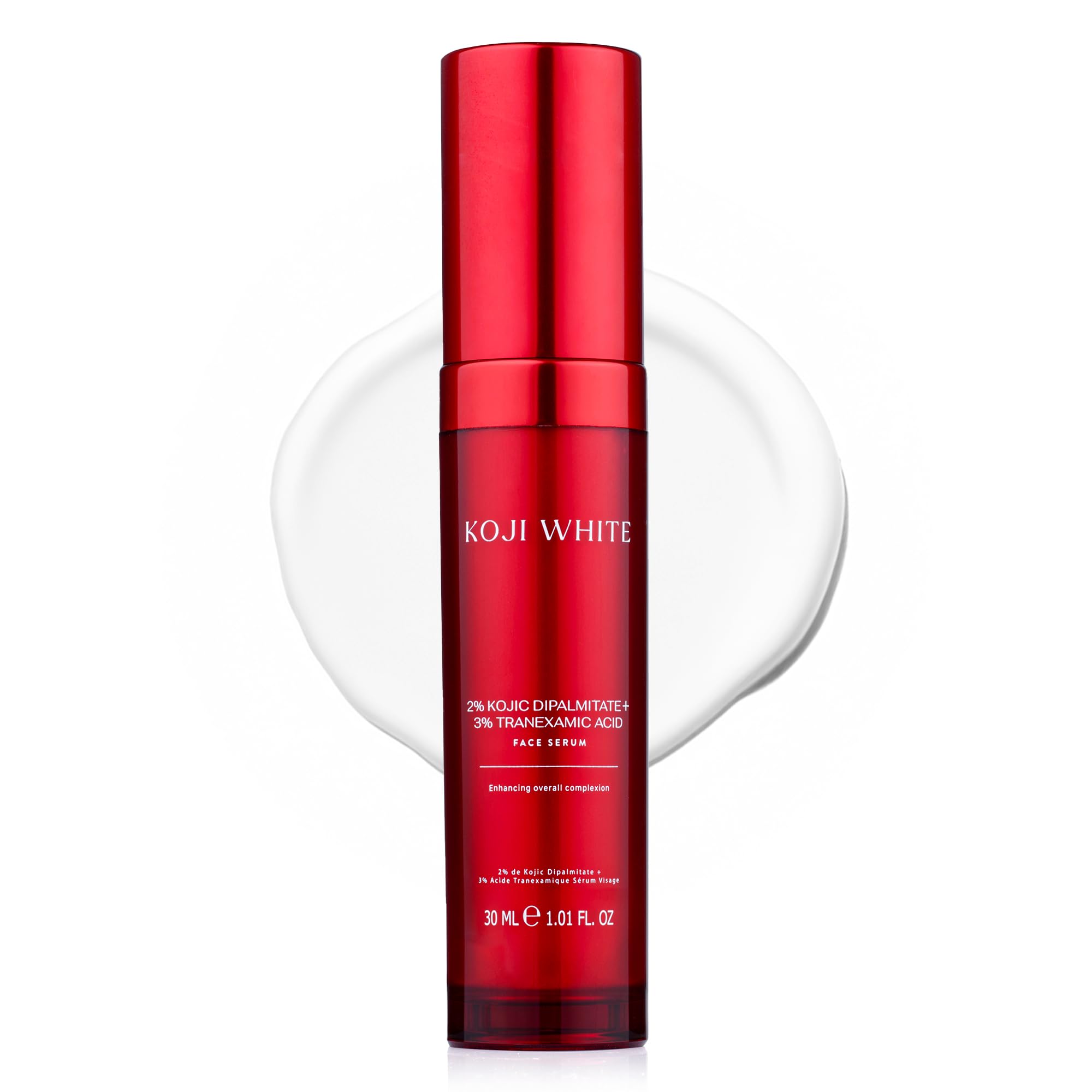 Koji White 2% Kojic Acid Dipalmitate + 3% Tranexamic Acid Serum - Facial Serum for Women, Hydrating with Niacinamide - Vegan, Fr