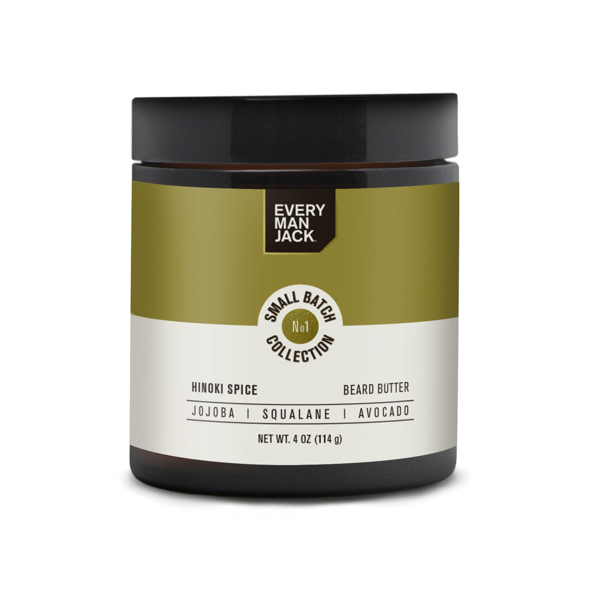 Every Man Jack Small Batch Beard Butter- Hinoki Spice Fragrance - Rejuvenates, Hydrates, And Styles Dry, Unruly Beards While Rel