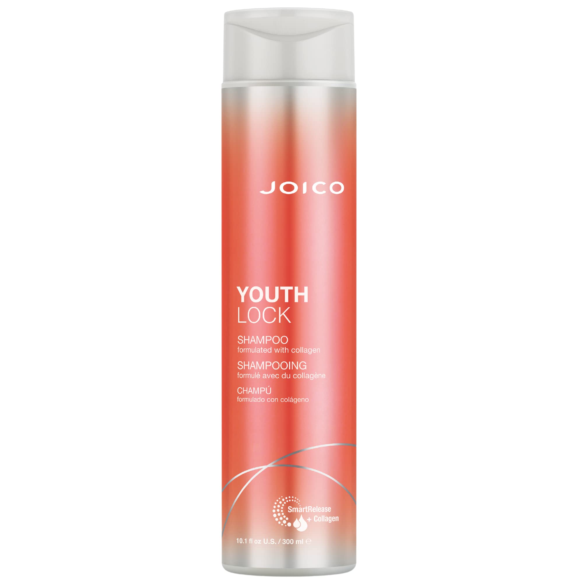 Joico YouthLock Shampoo Formulated With Collagen | Youthful Body & Bounce | Reduce Breakage & Frizz | Soften & Detangle Hair | B