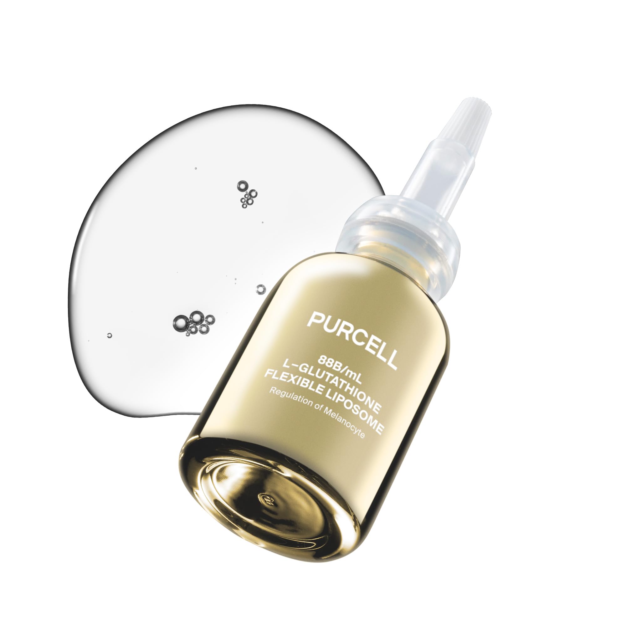 PURCELL Glutathione 5% Face Serum with 1% Niacinamide & 1% Tranexamic Acid - Flexible Liposome Tone up Serum for Anti pigmentati
