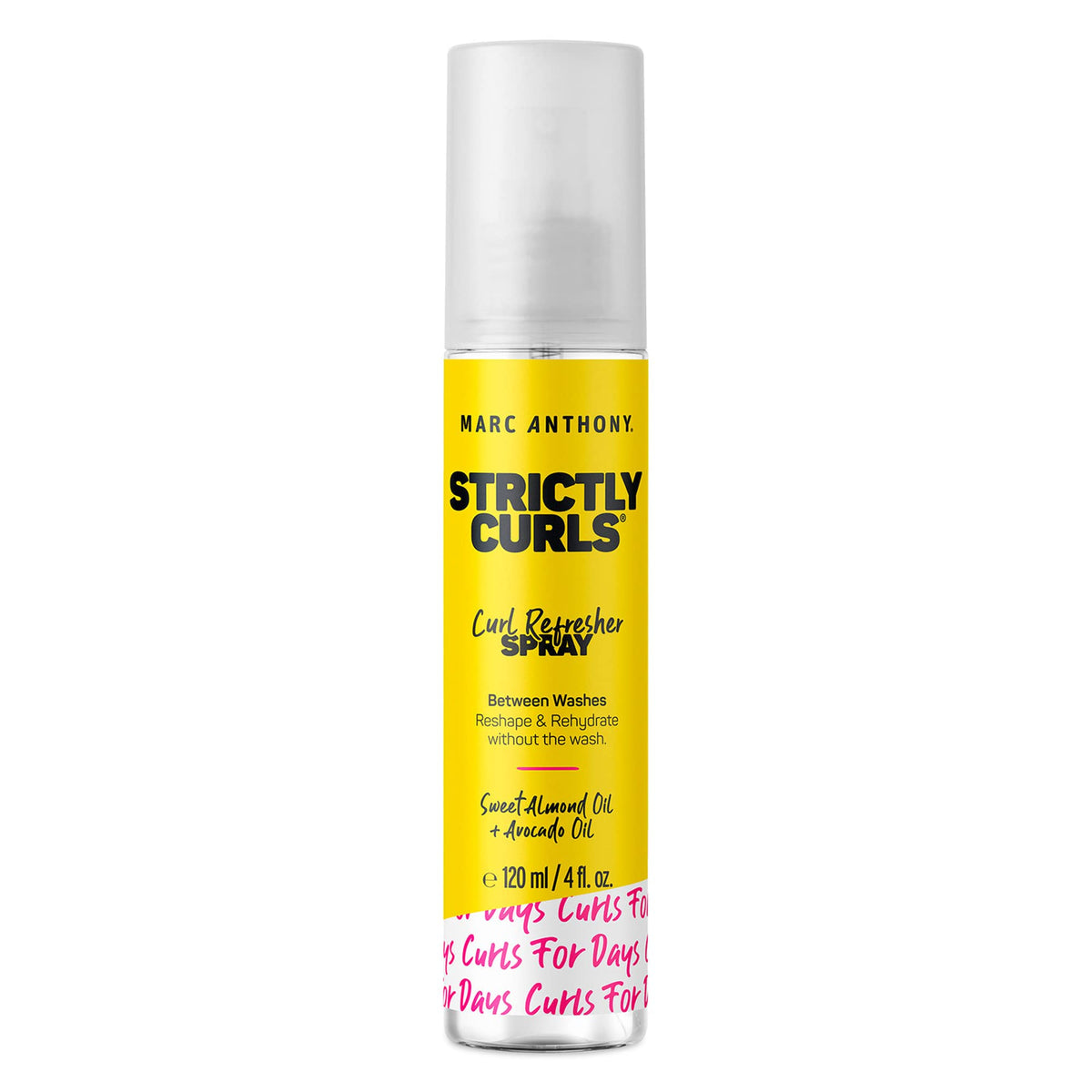 Marc Anthony Curl Refresher Hair Spray, Strictly Curls - Hydrating Detangler Hairspray for Curly & Wavy Hair - Moisturizing & Cu