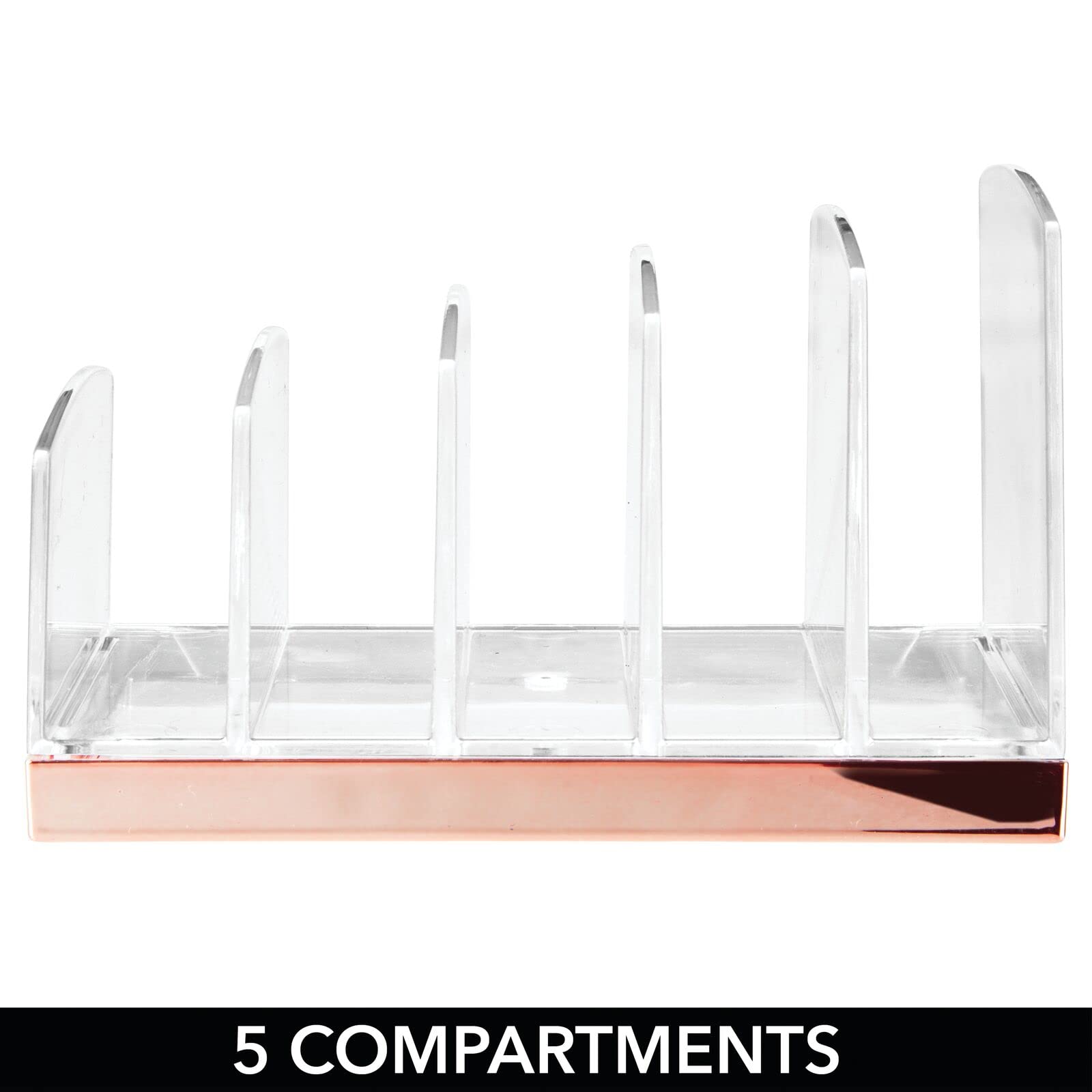 Mdesign Plastic Makeup Organizer For Bathroom Countertops, Vanities, Cabinets: Cosmetics Storage Solution For - Eyeshadow Palett