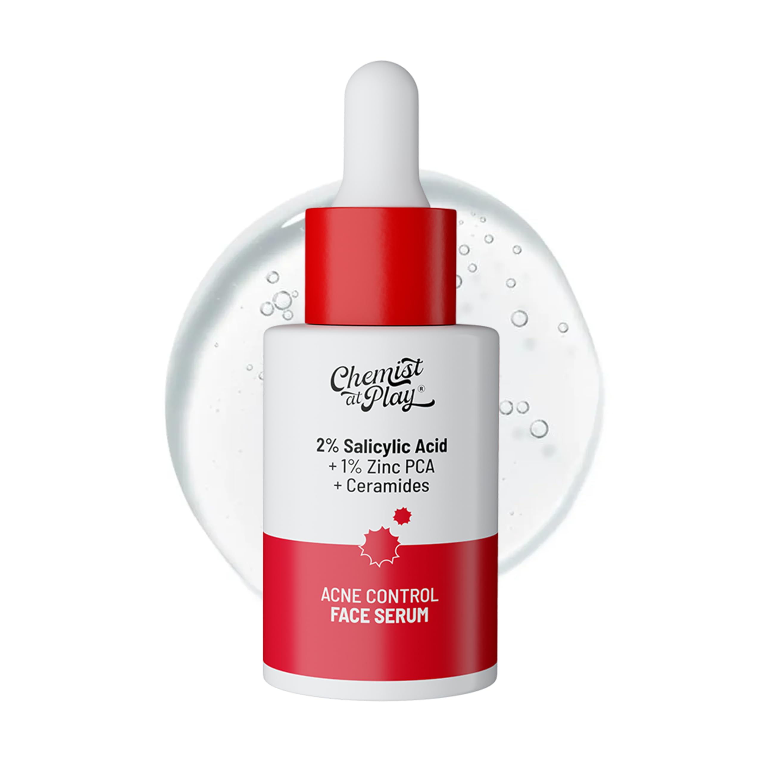 Chemist At Play 2% Salicylic Acid Face Serum For Acne | Serum For Acne And Dark Spots | Improves Skin Texture | Controls Excess 