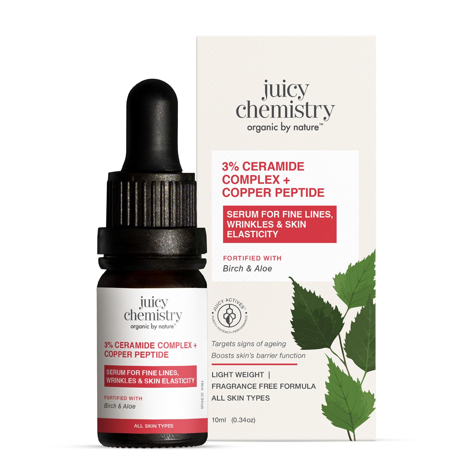 Juicy Chemistry Face Serums | Certified | Boosts Hydration For Soft, Supple & Glowing Skin | Beginner Friendly & 100% Vegan (3% 
