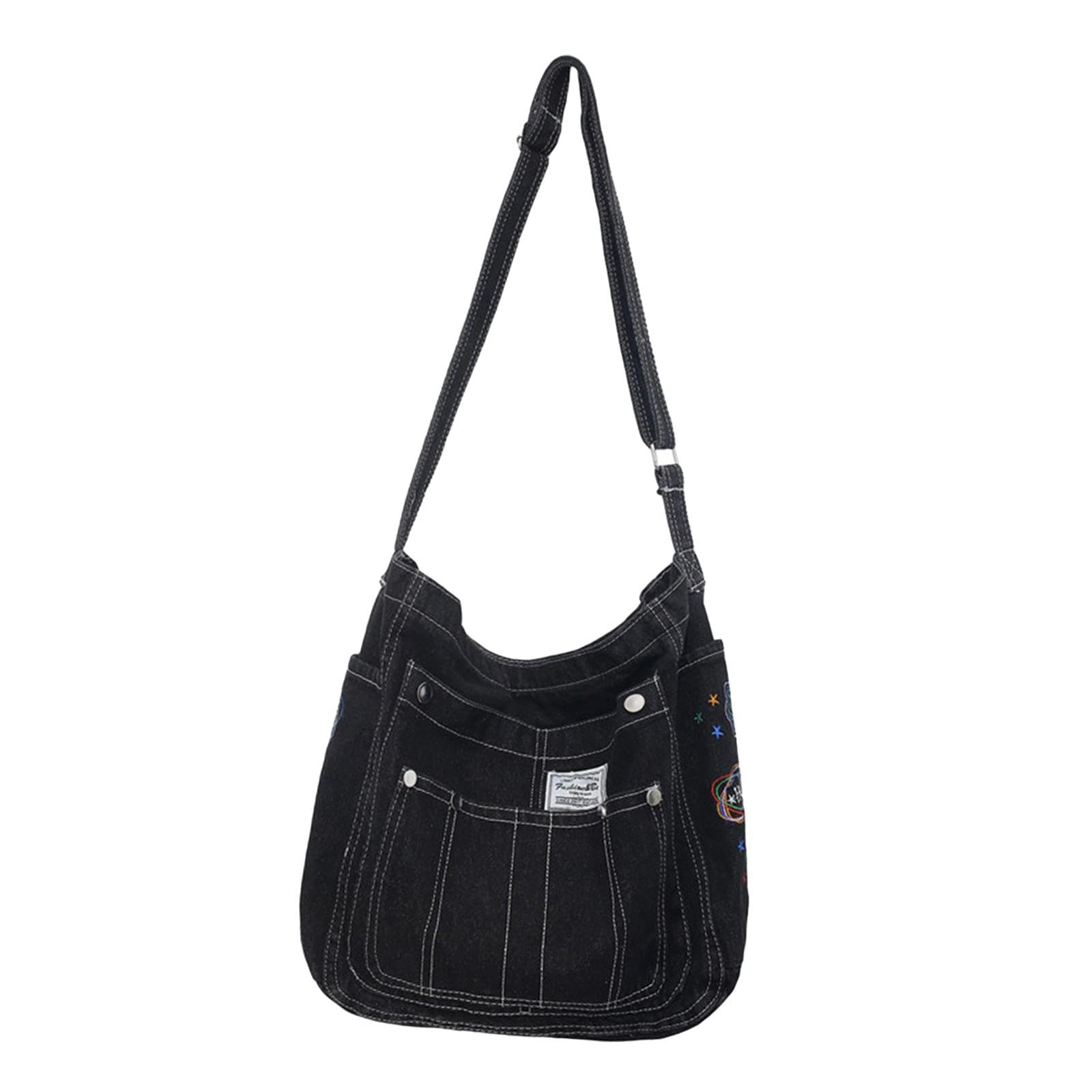 Enakshi Women Shoulder Fashion Stylish Zipper Tote For Travel Summer Outdoor Black|Clothing, Shoes & Accessories | Womens & S|W