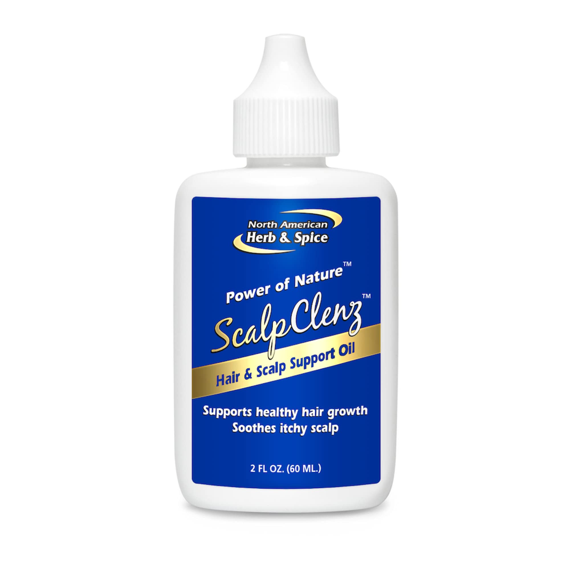 NORTH AMERICAN HERB & SPICE ScalpClenz Oil, 2 fl. oz - Hair Oil for Healthy Hair Growth, Itchy Scalp Soother, Dandruff Fighter -