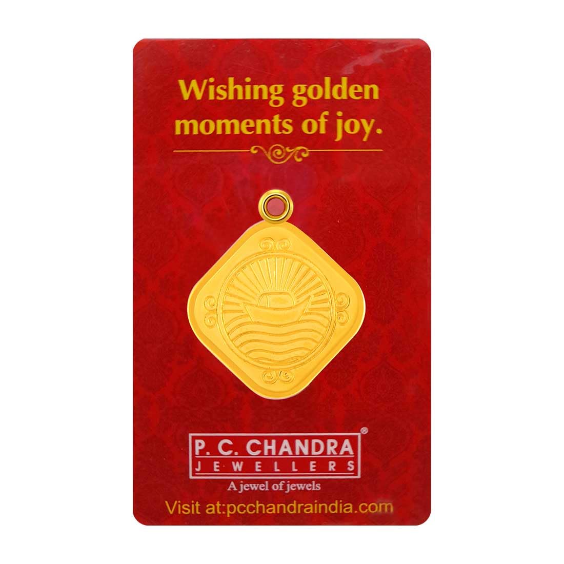 P.C Chandra Jewellers 24Kt (995) Sunrise Yellow Gold Coin Cum Pendant  1 Gram