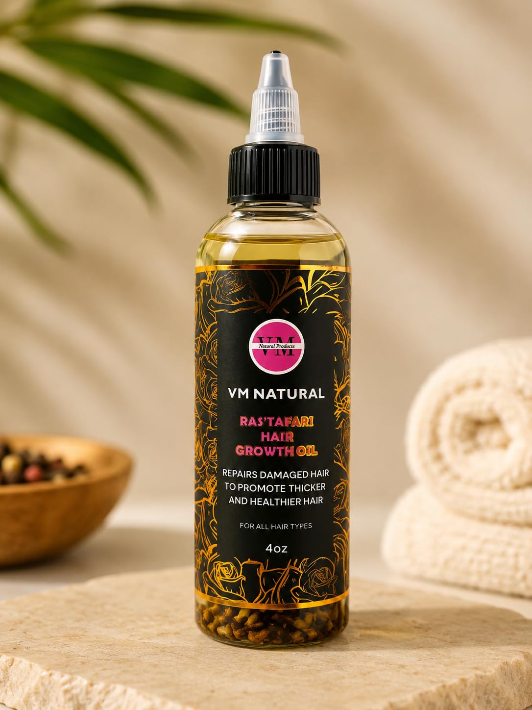 VM Couture RasTafari Hair Growth Oil (6 oz.)
