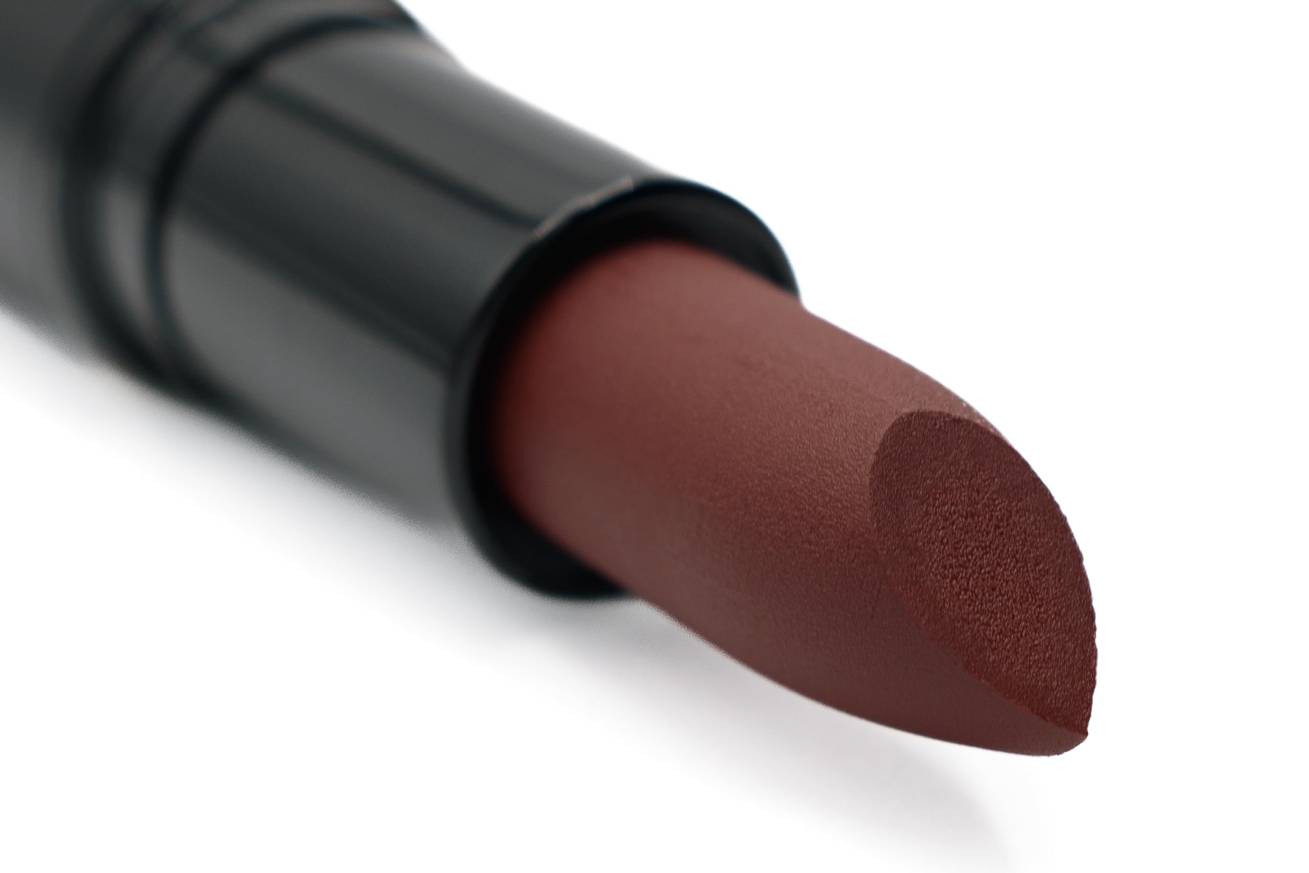 Pure Ziva Coffee Bean Deep Dark Brown Red Burgundy Lipstick Color Moisturizing Paraben Free, No Animal Testing & Cruelty Free Li