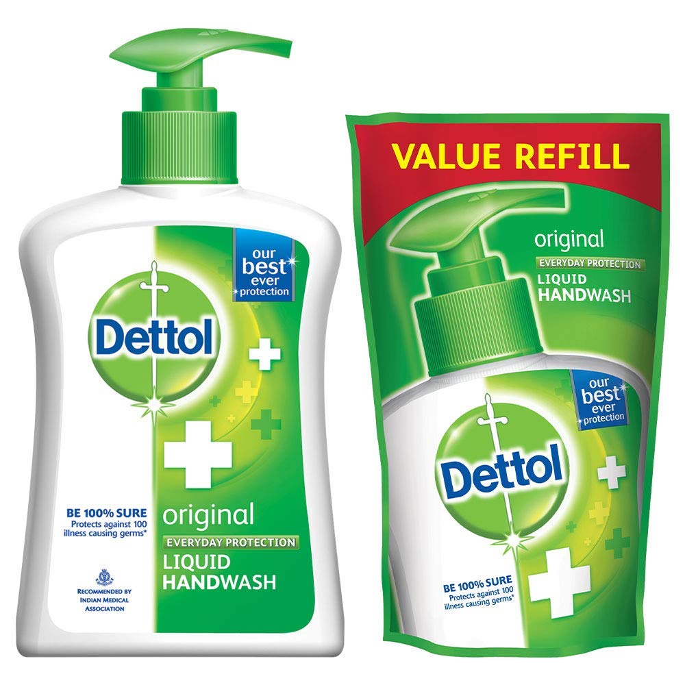 Dettol Liquid Handwash (Original) - 200 Ml With Free Liquid Handwash - 175 Ml (Any Variant)