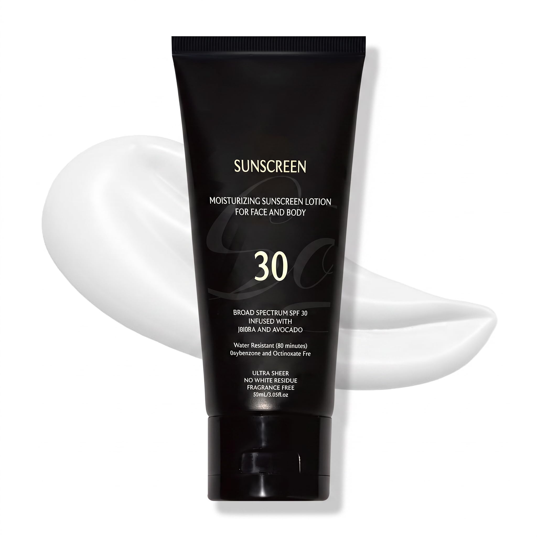 Lucksun Sunscreen for Black Women/Girl & Body Sunscreen Lotion SPF 30, No White Cast for Melanin Rich Skin, Hydrating Moisturize