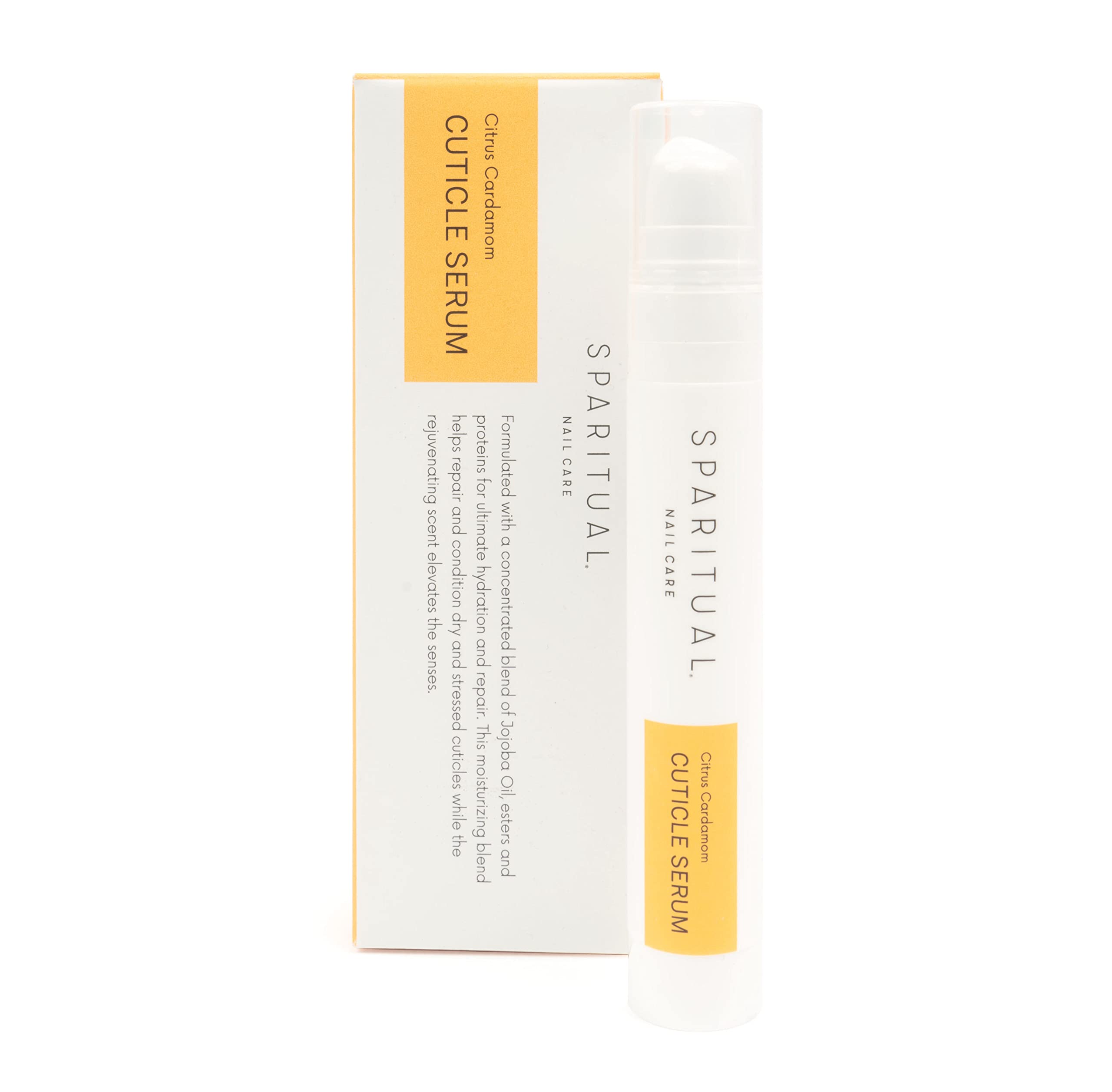 SpaRitual Cuticle Serum | Citrus Cardamom Cuticle Cream for dry cuticles | Formulated with jojoba oil, alfalfa root, and shea bu