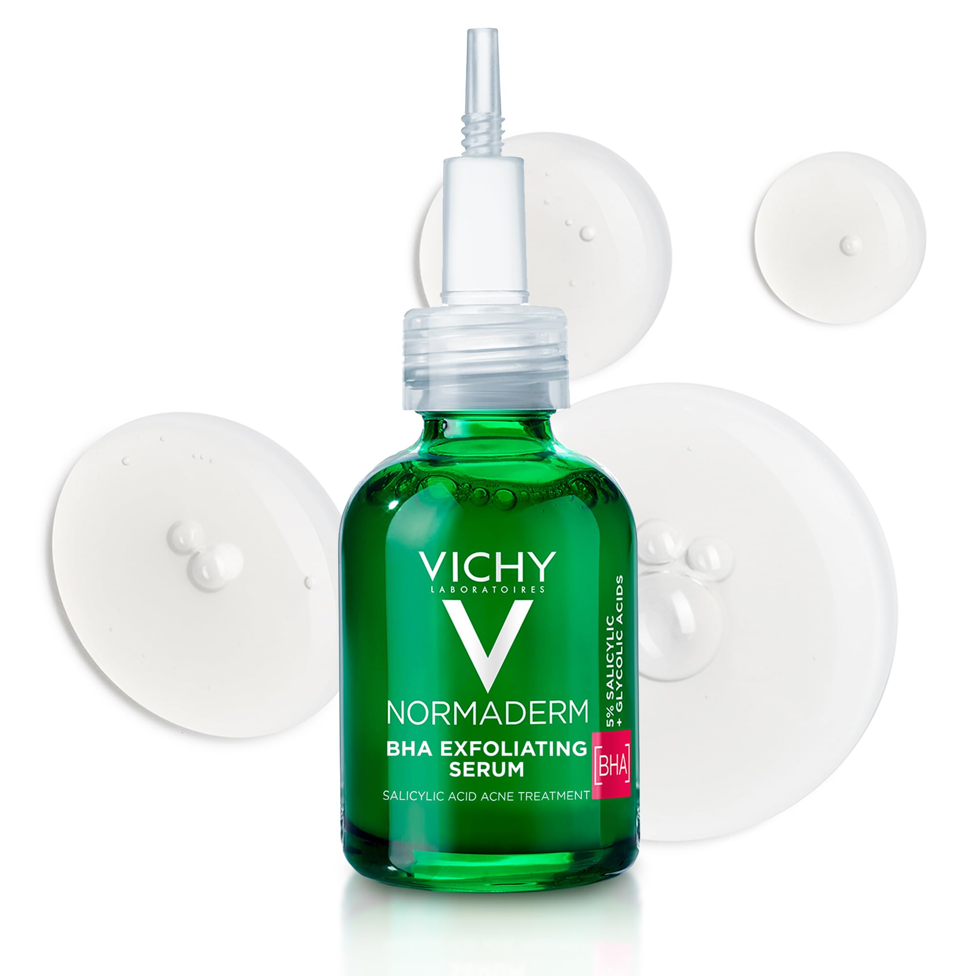 Vichy Normaderm BHA Exfoliating Serum, Salicylic Acid Acne Treatment for Face, Formulated with 4% Glycolic Acid, Gentle Face Exf