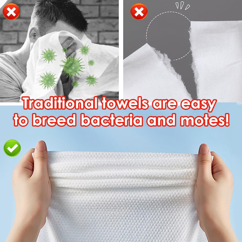 SUNLAND Disposable Face Towels Clean Face Tissue Super Soft for Sensitive Skin