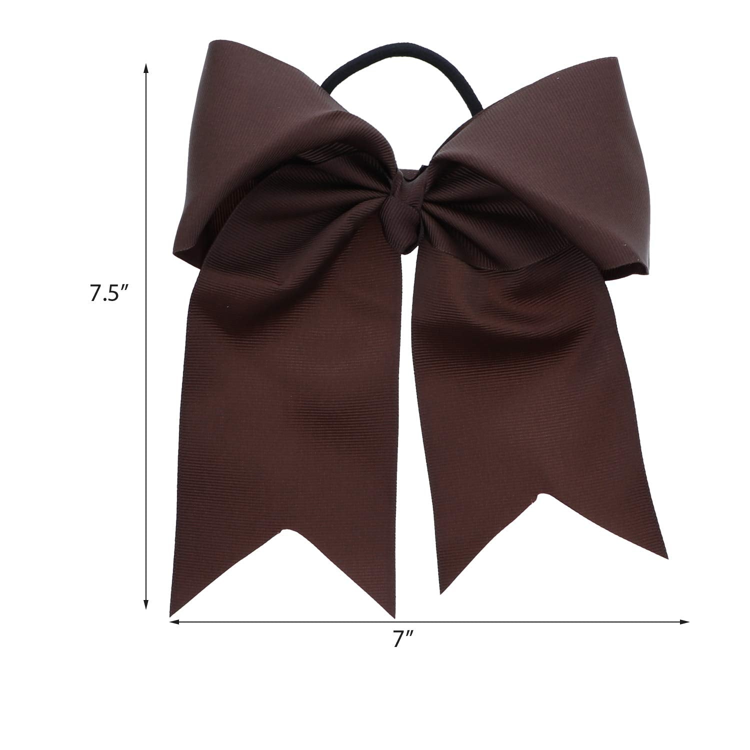 Brown Jumbo Bow Pony with Tails