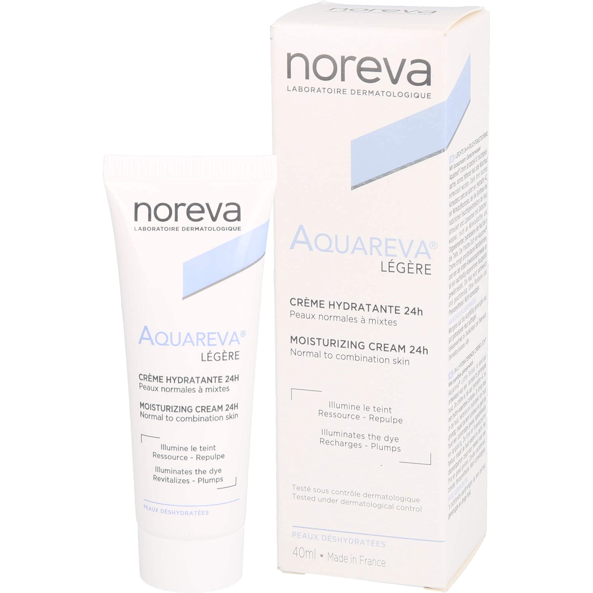 Noreva Led Aquareva Cr  Me Hydratante 24H Texture L  Gre (40 Ml)