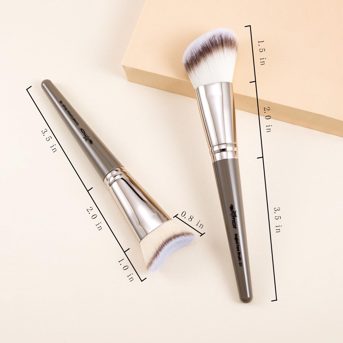 Anmor Contour Brush Set, Premium Contour Blush Bronzer Face Makeup Brush, Perfect For Cheek Jaw Nose Blending Contouring Polishi