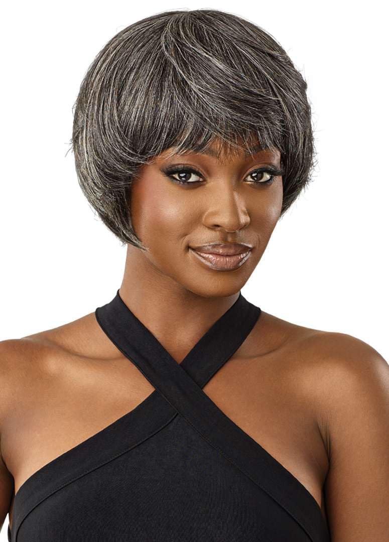 Outre Fab & Fly Full Cap Wig Gray Glamour - Human Hair - Muriel (OM280/34/44)