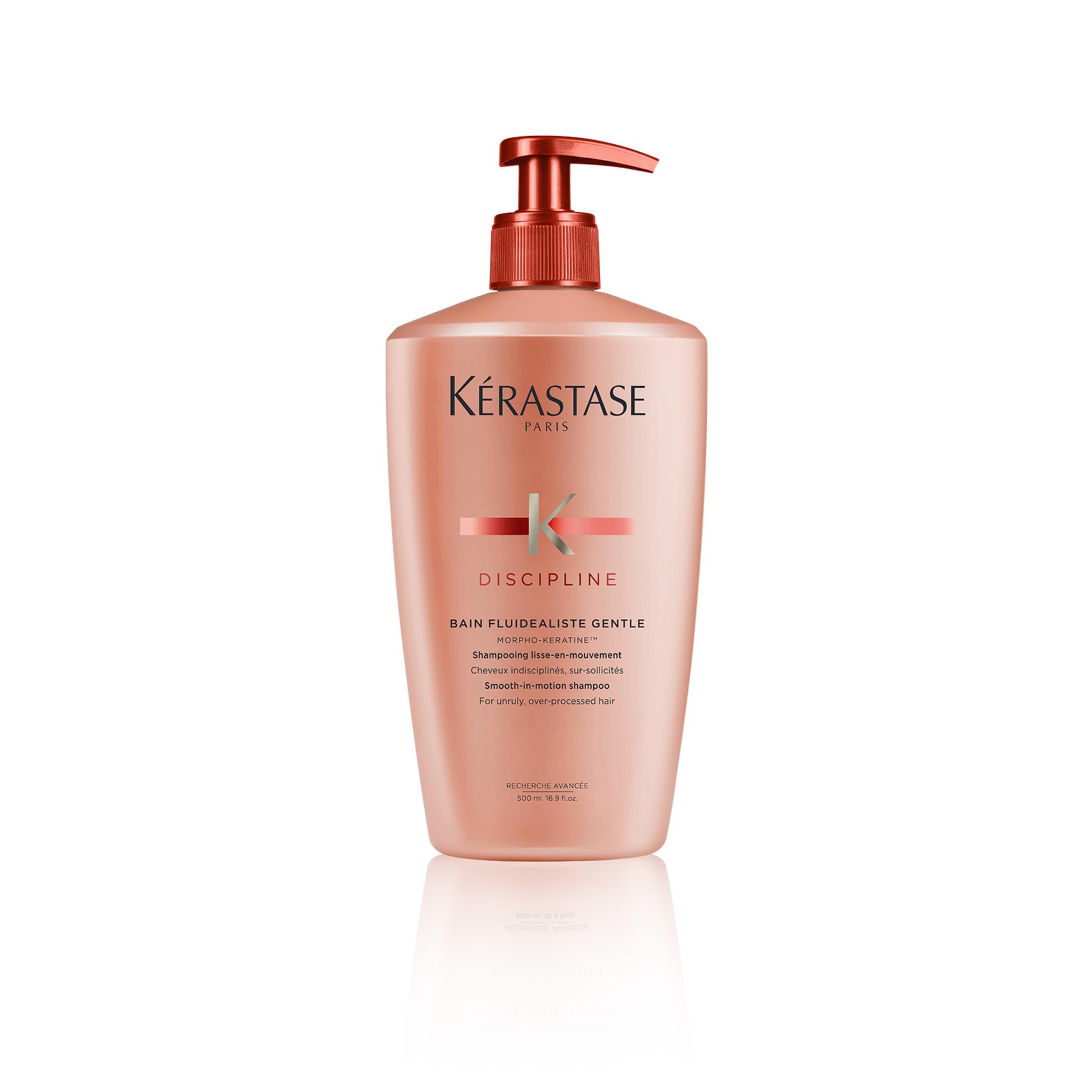 Kerastase Discipline Bain Fluidealiste Shampoo - Sulfate-Free, Smoothing & Hydrating, Frizzy Hair, Softens and Nourishes, 16.9 F