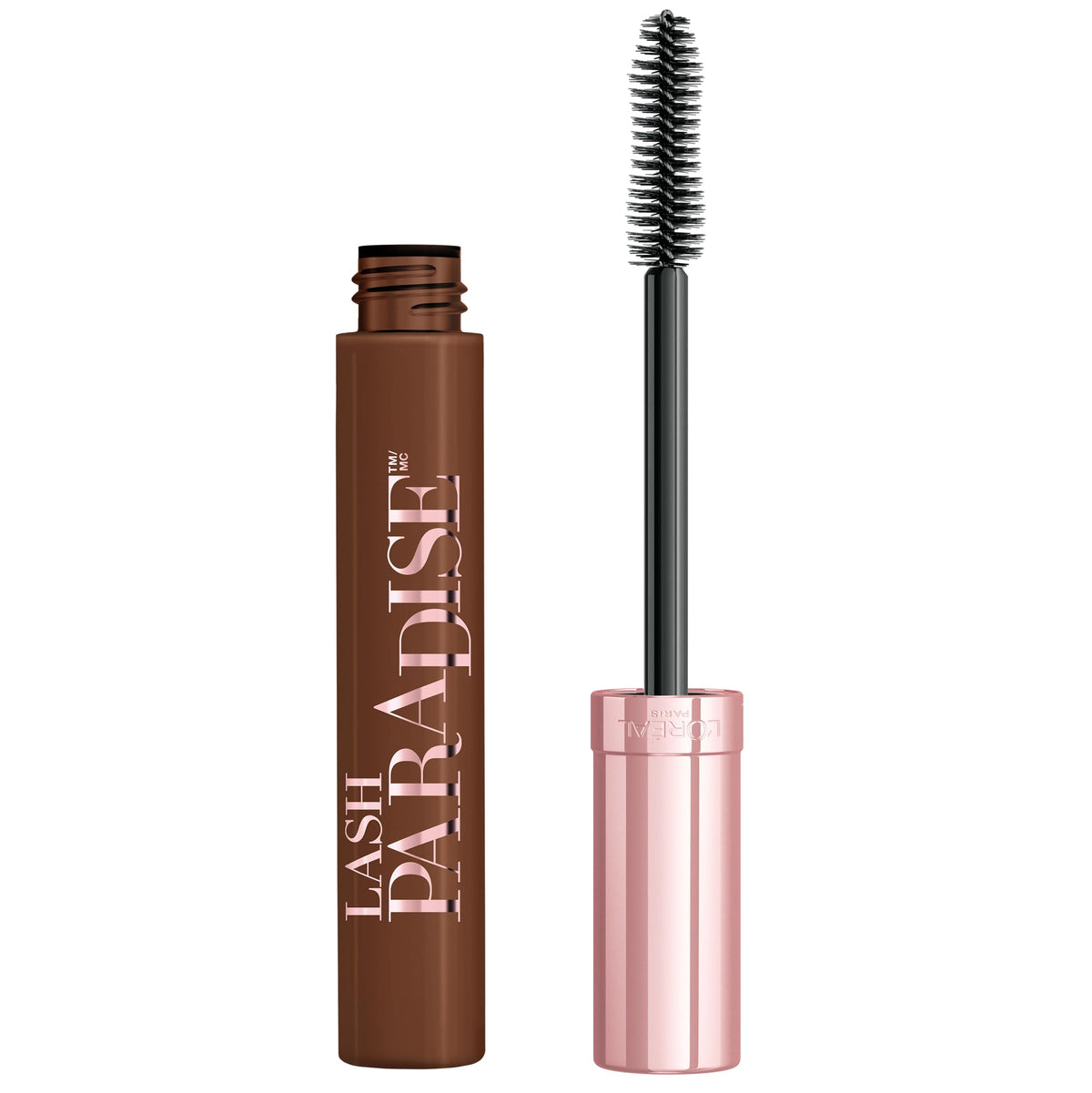 LOr  al Paris Makeup Voluminous Lash Paradise Mascara, Voluptuous Volume, Intense Length, Feathery Soft Full Lashes, No Flaking,