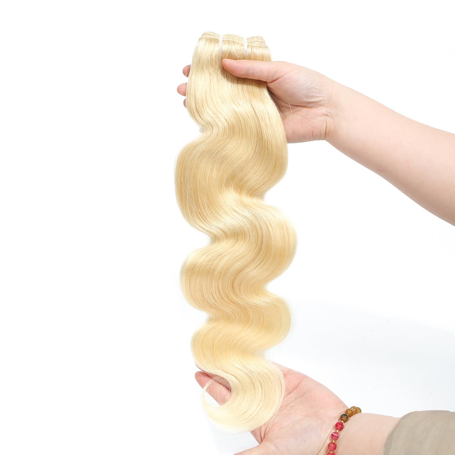 613 Bundle Blonde Body Wave Bundle Human Hair 12 Inch Single Bundle One Bundle 100% Unprocessed 12A Brazilian Virgin Human Hair