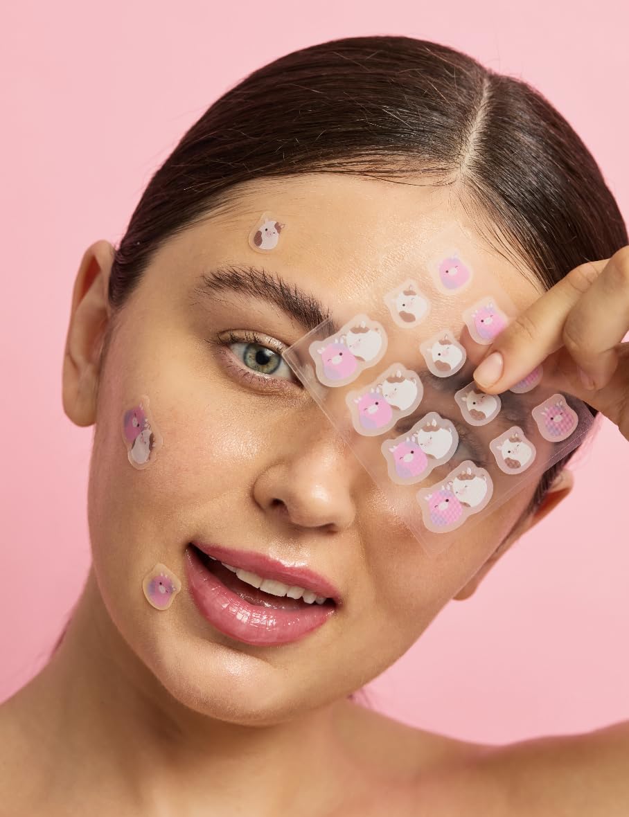 TONYMOLY x Squishmallow Easter Basket Stuffer Patty + Ronnie Blemish Patches - Niacinamide infused Hydrocolloid pimple patches,
