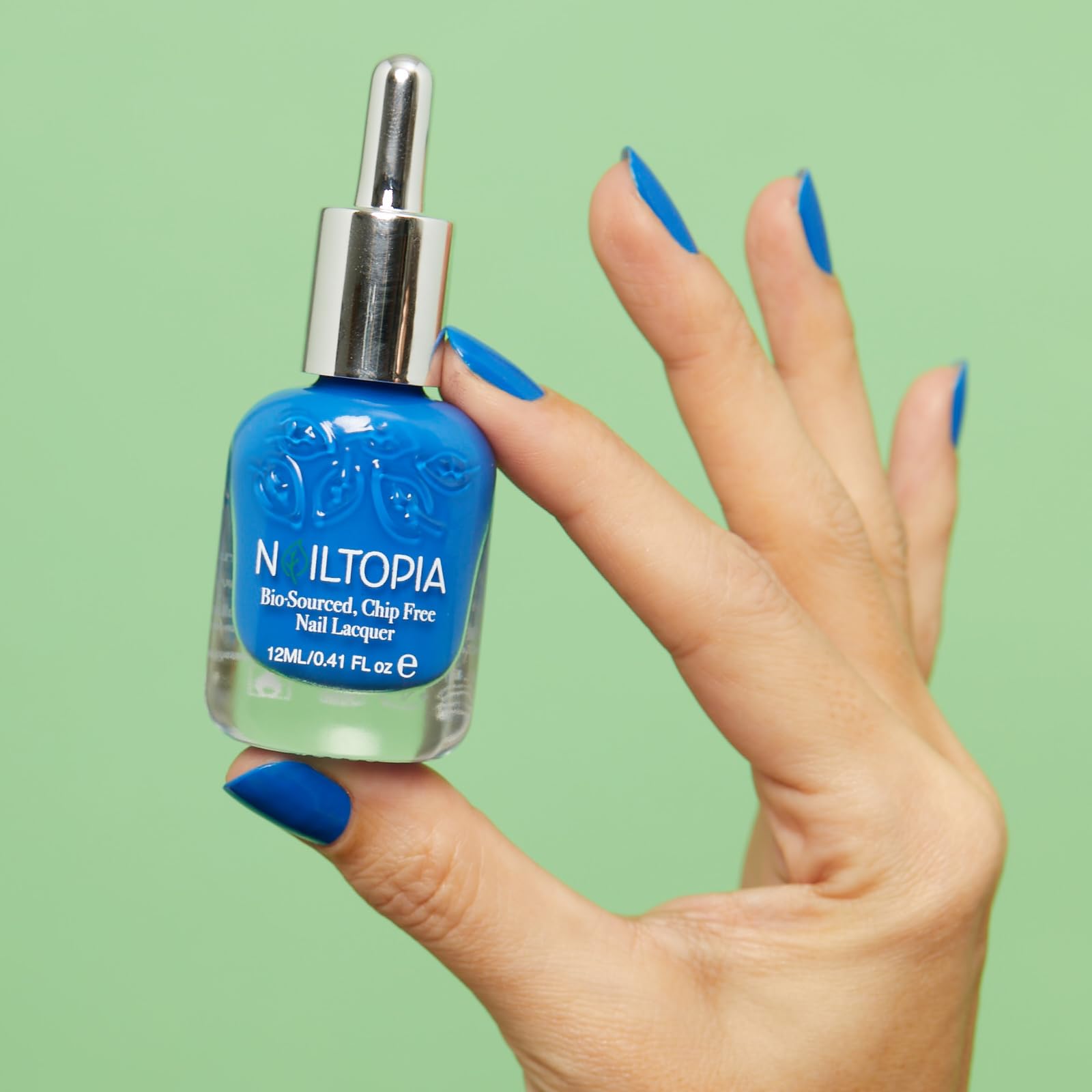 Nailtopia Bio-Sourced, Chip-Free Nail Lacquer - Fast Dry Nail Polish - Superfood-Infused - Natural Nail Polish - Slay All Day -