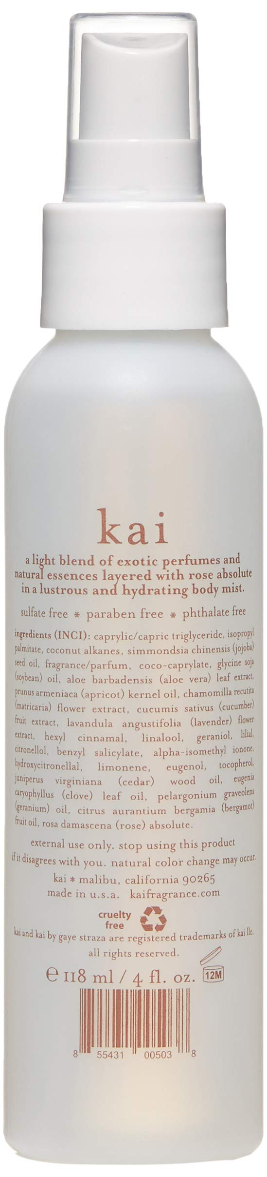 kai Body Glow Rose, 4 Fl Oz, dry body oil with jojoba, chamomile, cucumber extracts, moisturizes and leaves a radiant glow with