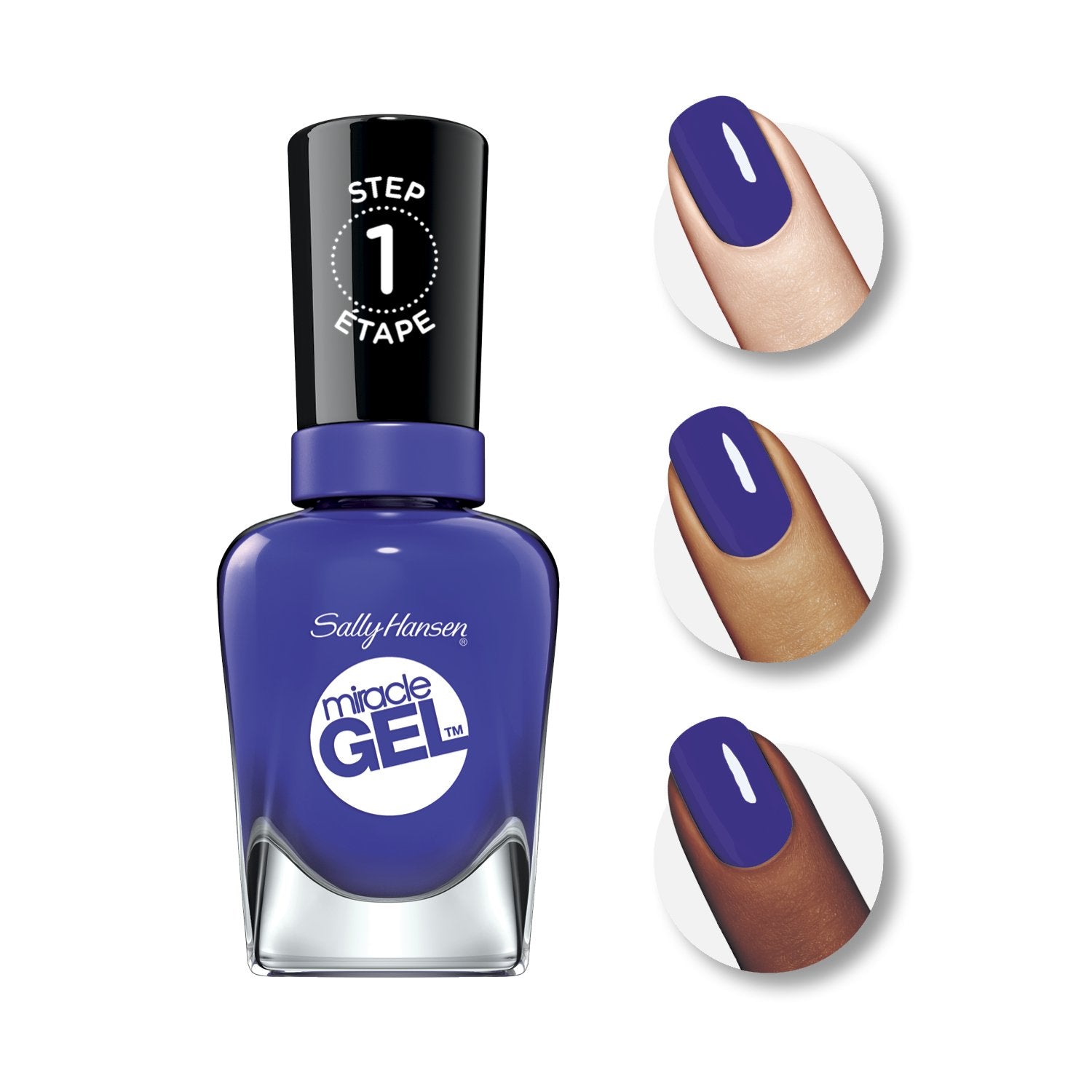 Sally Hansen Miracle Gel Punk-Ish Purple, .5 Oz, Pack Of 1