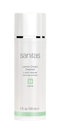 Sanitas Skincare Lemon cream cleanser, Enriching cleanser, Vitamin c, Vitamin E, Jojoba Oil, 5 Ounces