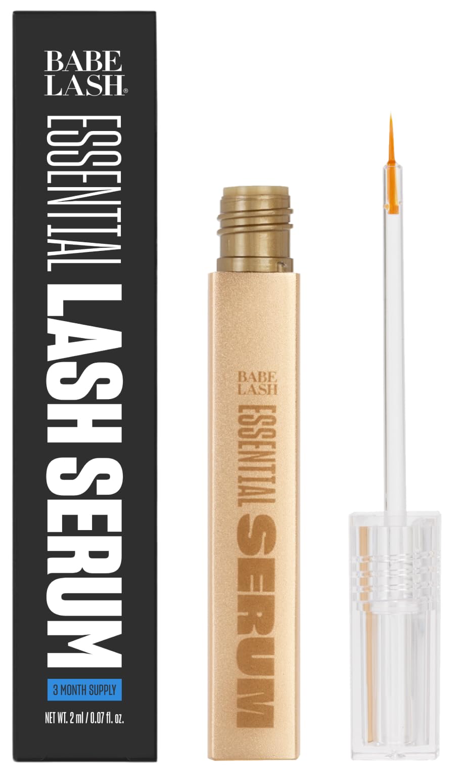 Babe Original Babe Lash Serum - Fuller & Longer Looking Eyelashes, Clear Essential Serum for Natural Lashes and Lash Extensions,
