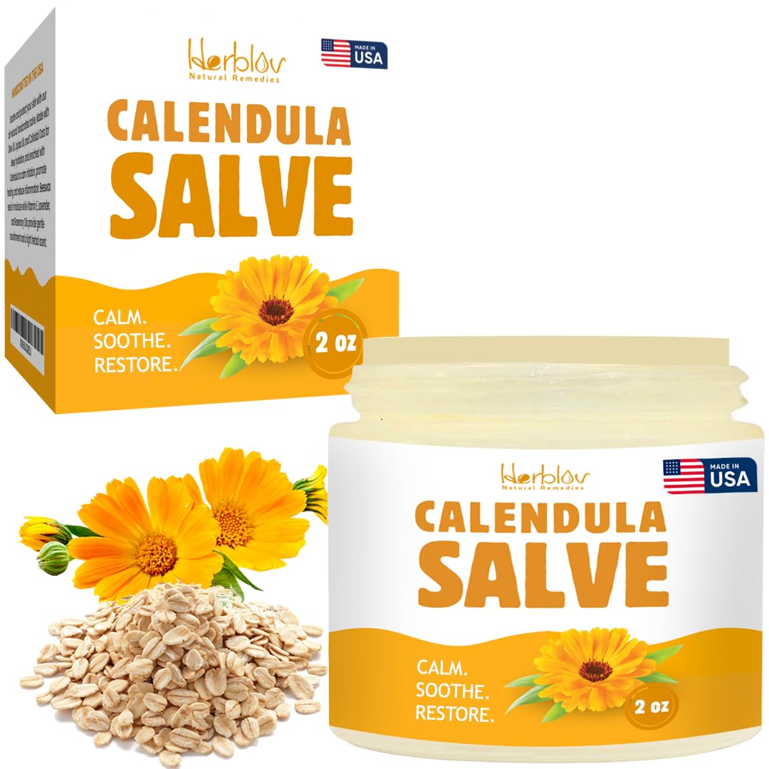 Calendula Ointment  Calendula Cream & Natural Calendula Salve  Repair Ointment for Itch Relief & Dry Skin  Herbal Care for Cu