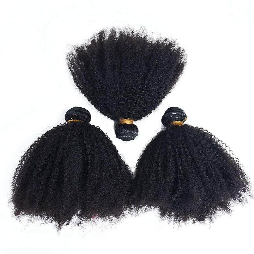 Mongolian Afro Kinky Curly Bundles Human Hair (16 18 20 Inch) 4B 4C Afro Curly Weave Hair Bundles Afro Kinky Human Hair Bundles
